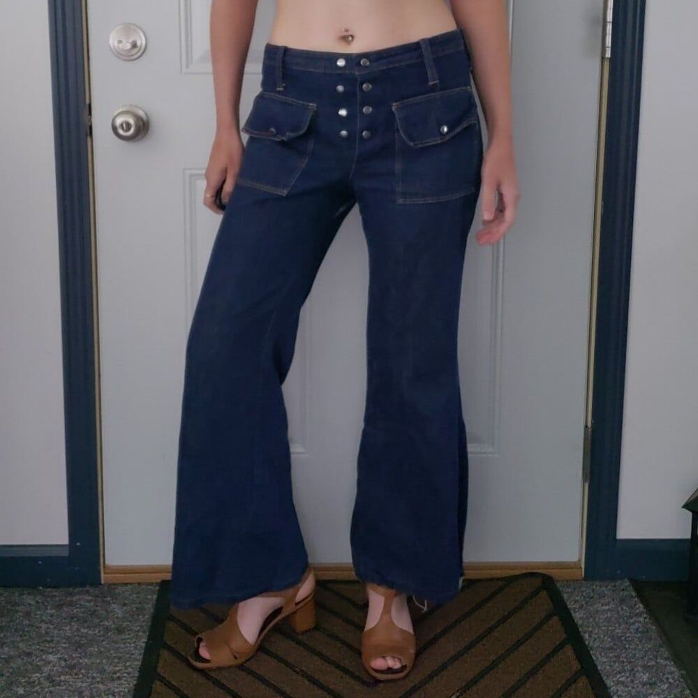 70s‎ Denim Bell Bottoms